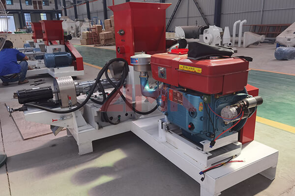 Floating Dry Fish Feed Extruder Machine Processing Line 